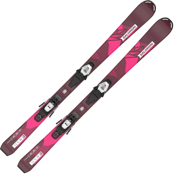 SALOMON LUX JR M BORDEAU/PINK + C5 GW J75 BLACK/WHITE 23 - Afbeelding 2