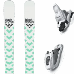 BLACK CROWS ATRIS JR + MARKER FREE 7 95MM WHITE/SILVER